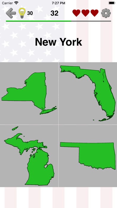 50 US States - American Quiz Screenshot