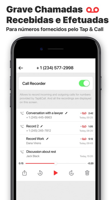 2º número de telefone: TapCall