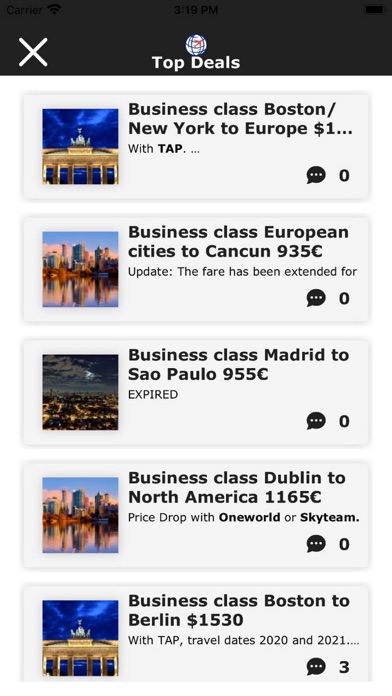 Premium Flights Screenshot