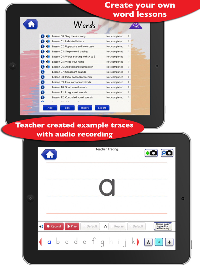 School Writing - learn the abc