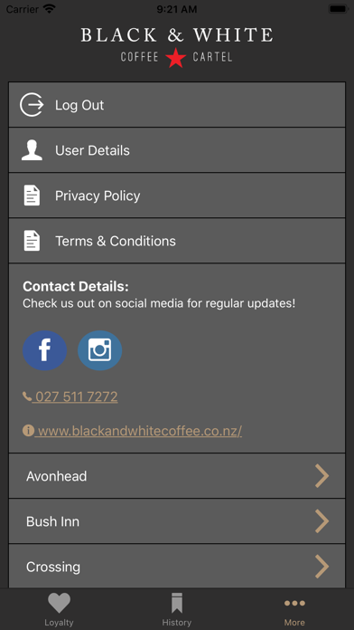 Black & White Coffee Cartel Screenshot