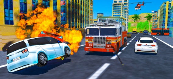 Real Flying Fire Truck Robotのおすすめ画像1