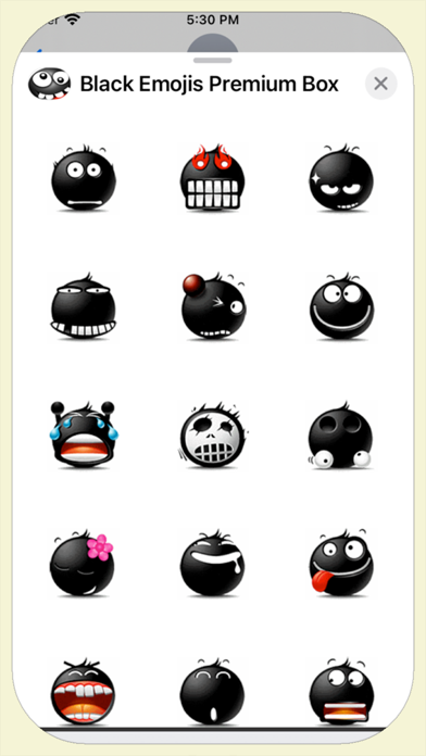 Black Emojis Premium Box Screenshot