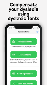 Dyslexia fonts - Accessibility screenshot