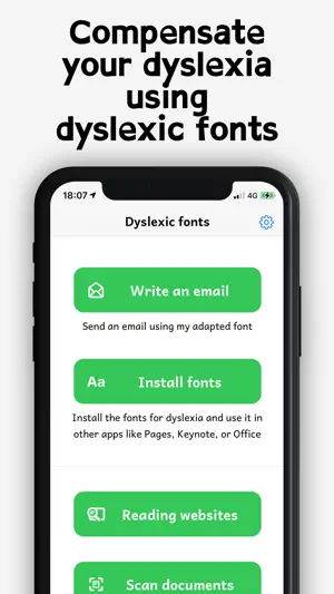 Dyslexia fonts - Accessibility screenshot 1