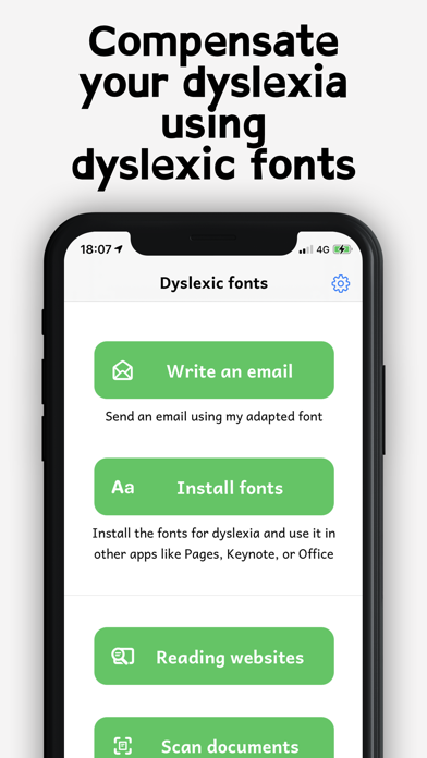 Dyslexia font writing doc help Screenshot