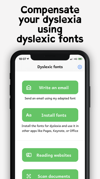 Dyslexia fonts Screenshot