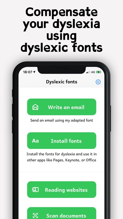 Dyslexia fonts