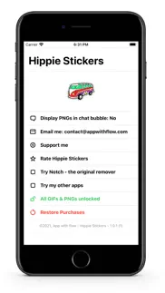 hippie life - gifs & stickers iphone screenshot 1
