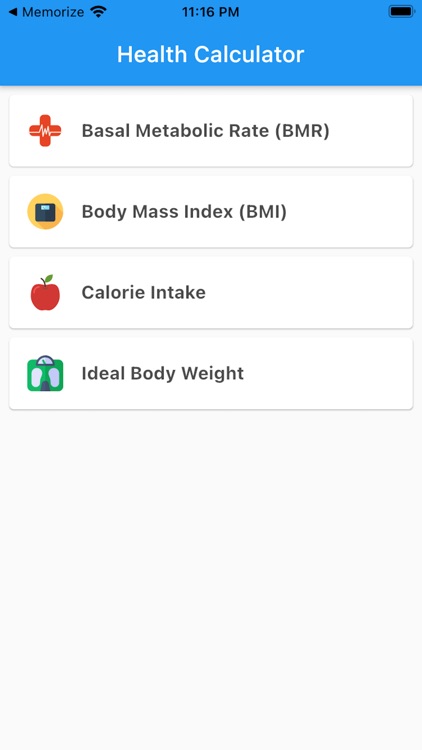Body Health Calculator