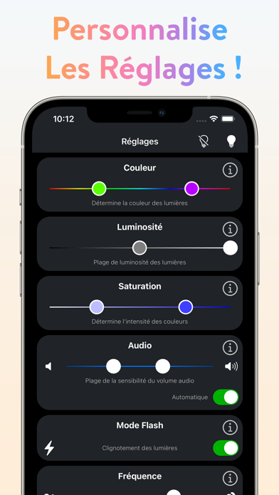 Screenshot #1 pour Hue Music for Philips Hue