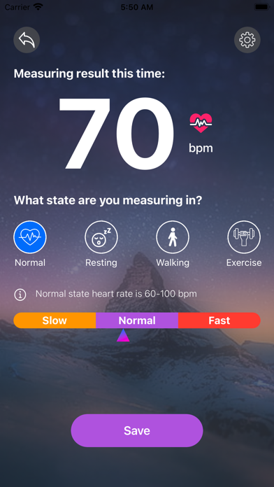 Screenshot #2 pour Heart Rate Monitor Pro
