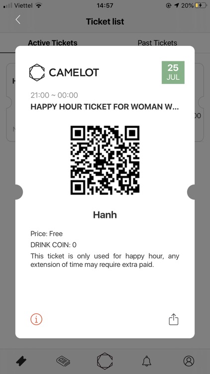 CAMELOT club ticket booking screenshot-4