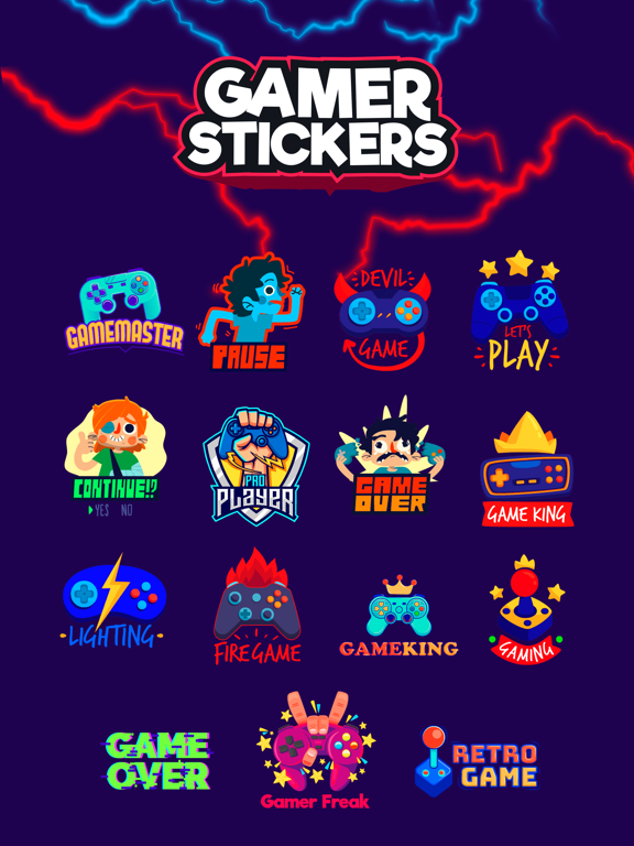 Screenshot #4 pour Gamer OP Stickers