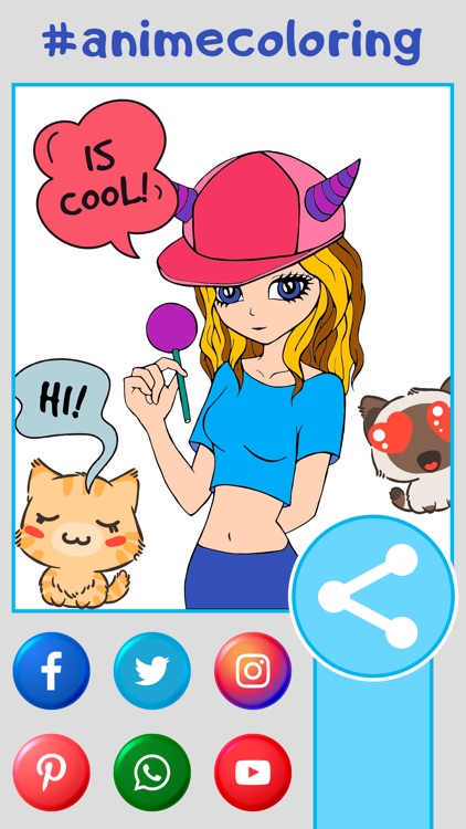 Anime Style Coloring Book