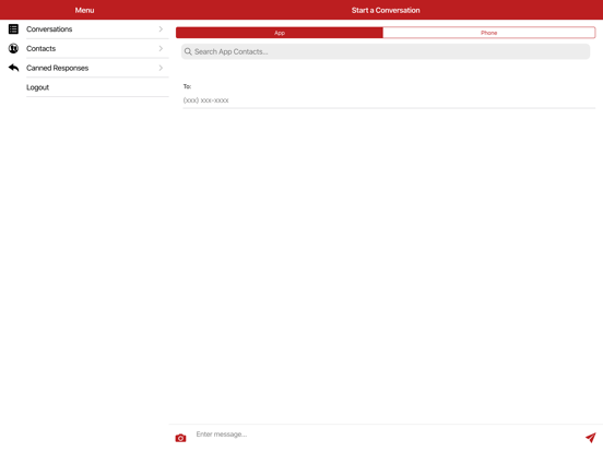 Callifi Business Texting iPad screenshot 3 - Business app