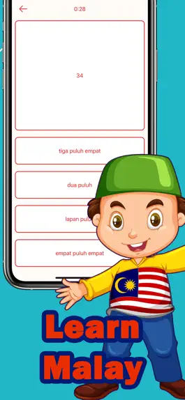 Game screenshot Numbers in Malay language apk