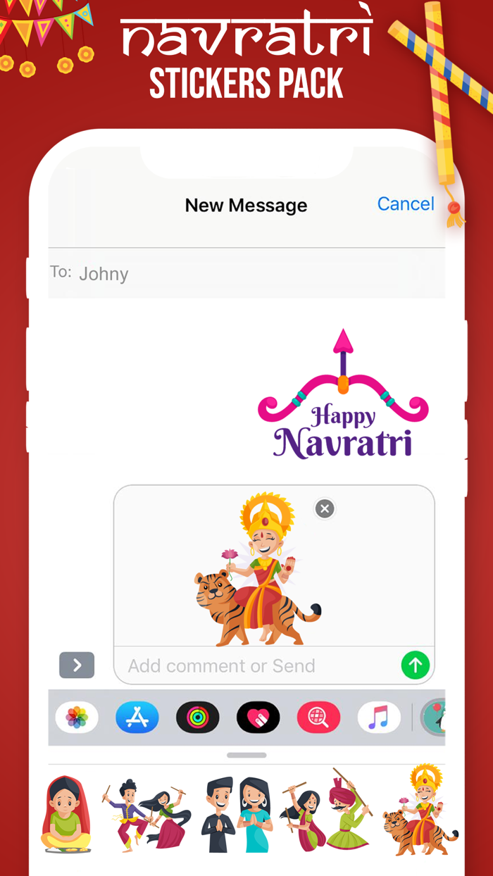 Navratri Stickers