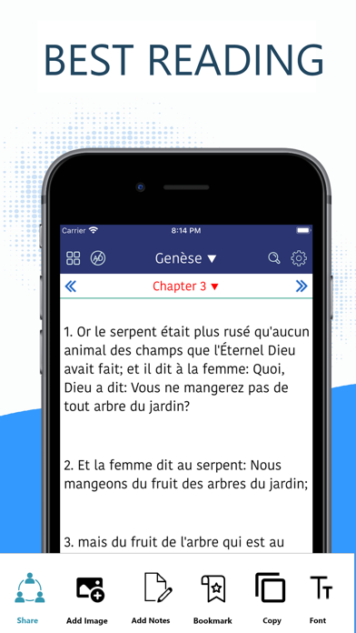 Screenshot #1 pour la Sainte Bible en français*