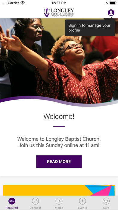 LONGLEY BAPTIST Screenshot