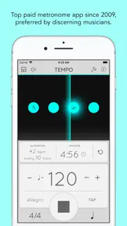 tempo - metronome with setlist iphone screenshot 1