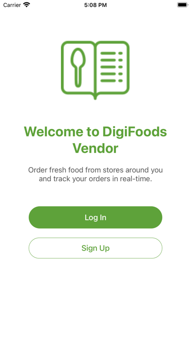 Digi-Foods Vendor Screenshot