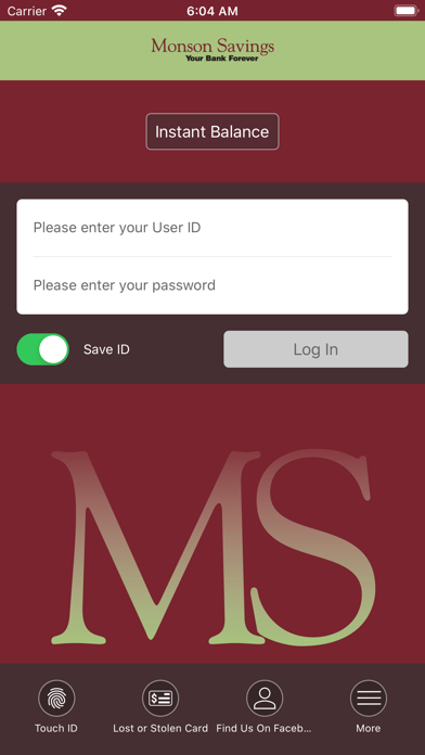 Monson Savings Mobile Banking Screenshot