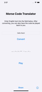 Morse Code Translator screenshot #1 for iPhone