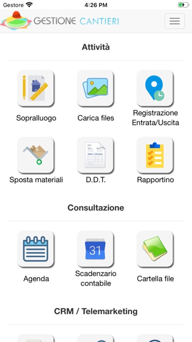 Puntanet Gestione Cantieri Screenshot