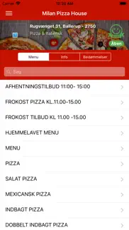 milan pizza house iphone screenshot 1