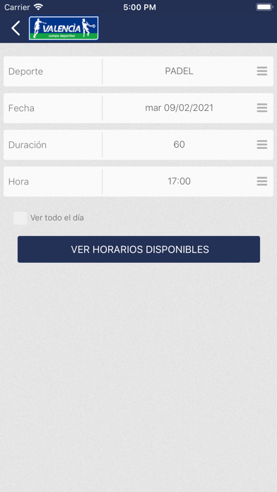 Valencia Campo Deportivo Screenshot