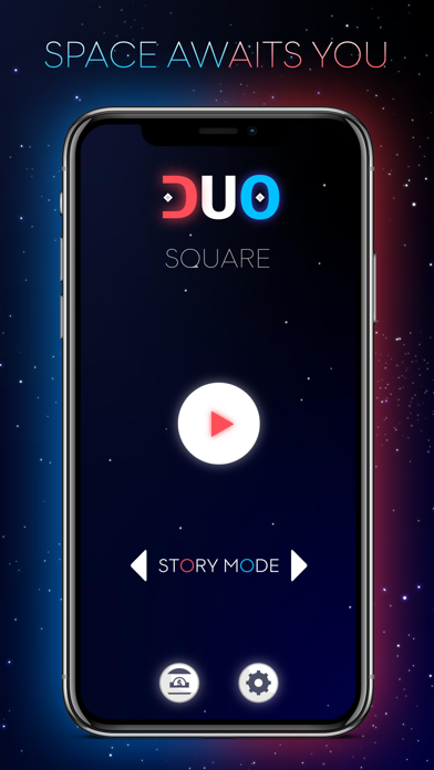 Duo Square - red and blue Screenshot