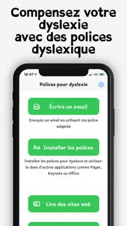 orthophonie: police de lecture iPhone Captures Décran 1