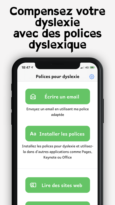 Screenshot #1 pour Dyslexie police aide lecture