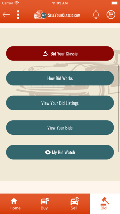 Sell your Classic (SYC) Screenshot