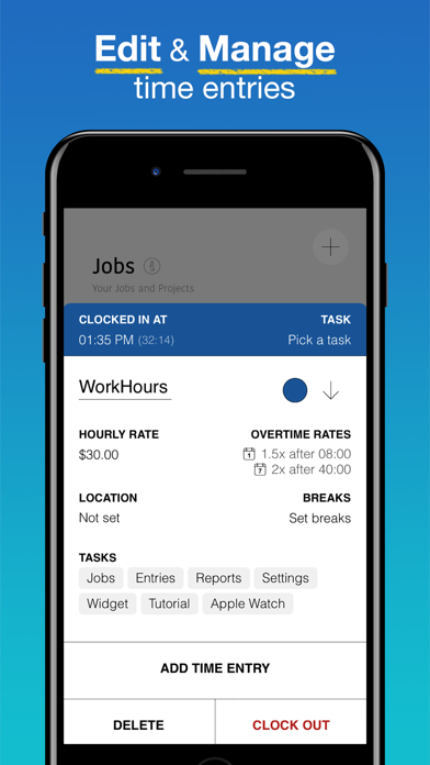 WorkHours: Time Trackerのおすすめ画像10