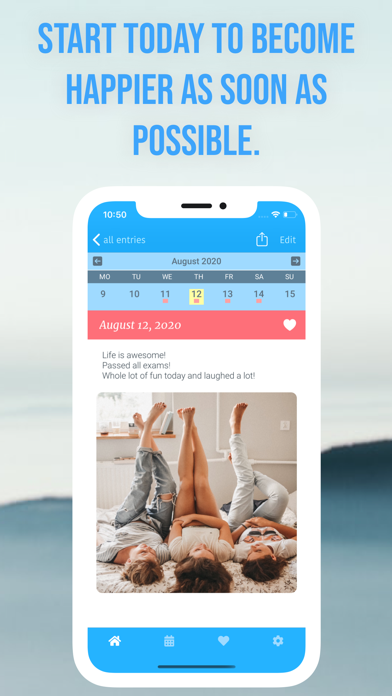 One Minute Journal - Happiness Screenshot