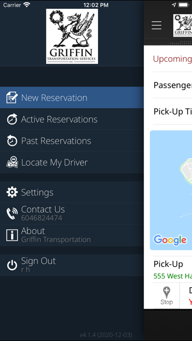 Griffin Transportation Screenshot