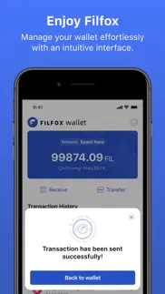 filfox wallet iphone screenshot 4