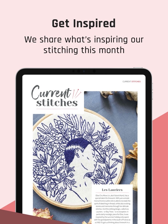 Love Embroidery Magazine iPad screenshot 6 - Lifestyle app