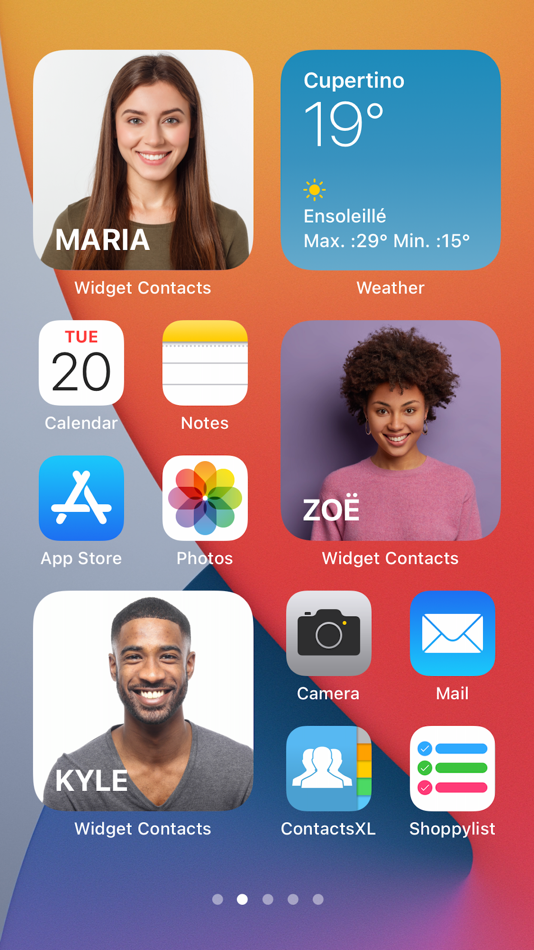 #1. Widget Contacts (iOS) 由: Jonathan Teboul