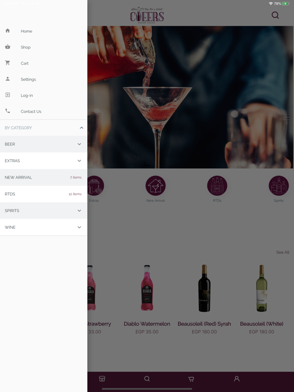 Cheers Egypt iPad screenshot 8 - Food & Drink app