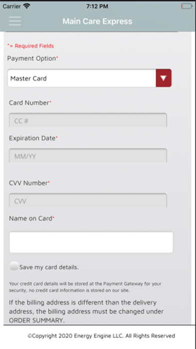 Main Care Express Screenshot