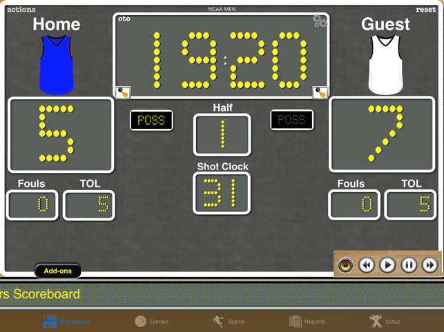 ‎Ballers Basketball Scoreboard Screenshot