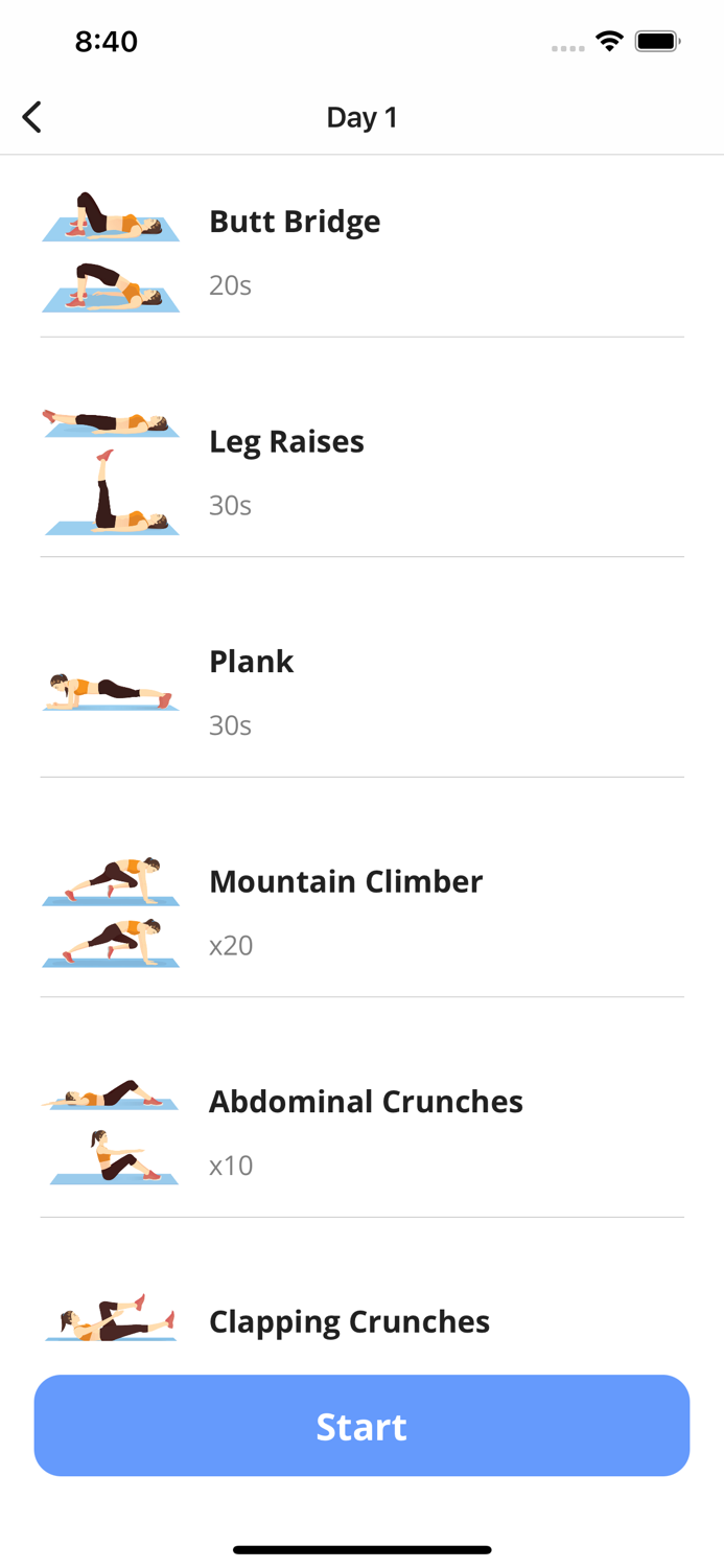 30 Day Workout Fitness at Home