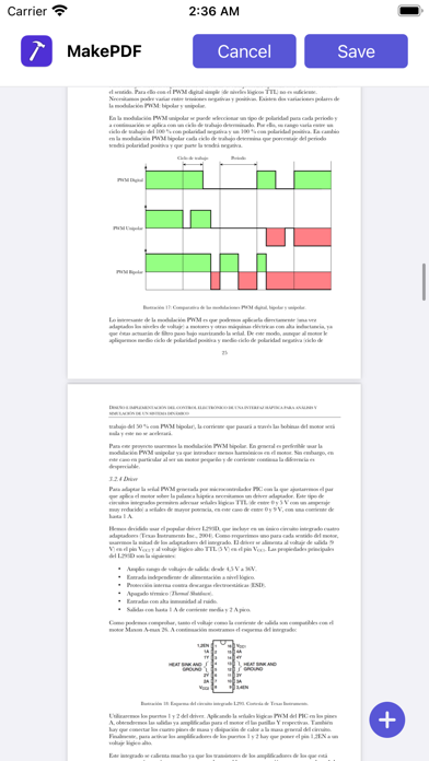 Screenshot #2 pour MakePDF: Document Merger