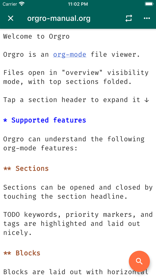 #2. Orgro (iOS) Podle: Aaron Madlon-Kay