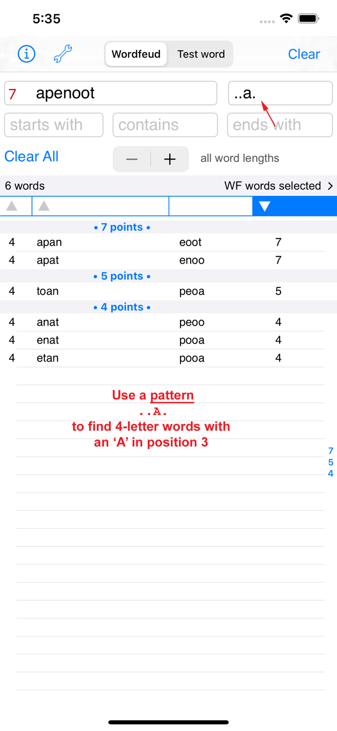Svenska Words Finder Wordfeud