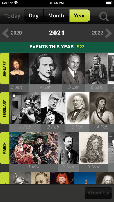 Historica Calendar Screenshot