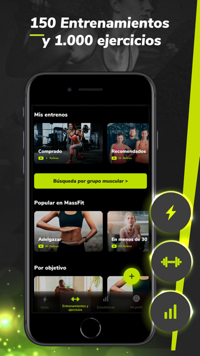 MassFit Fitness training Screenshot